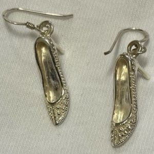 925 Stamp Sterling Silver Heels Earrings